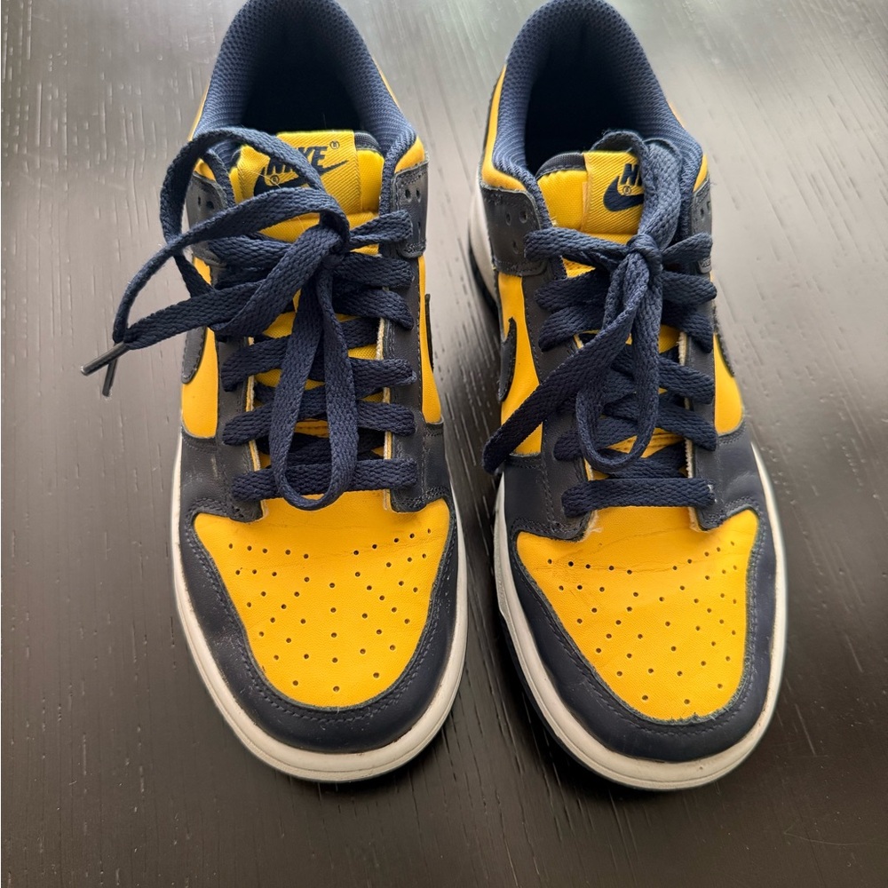 Nike Navy and Yellow Athletic Shoes